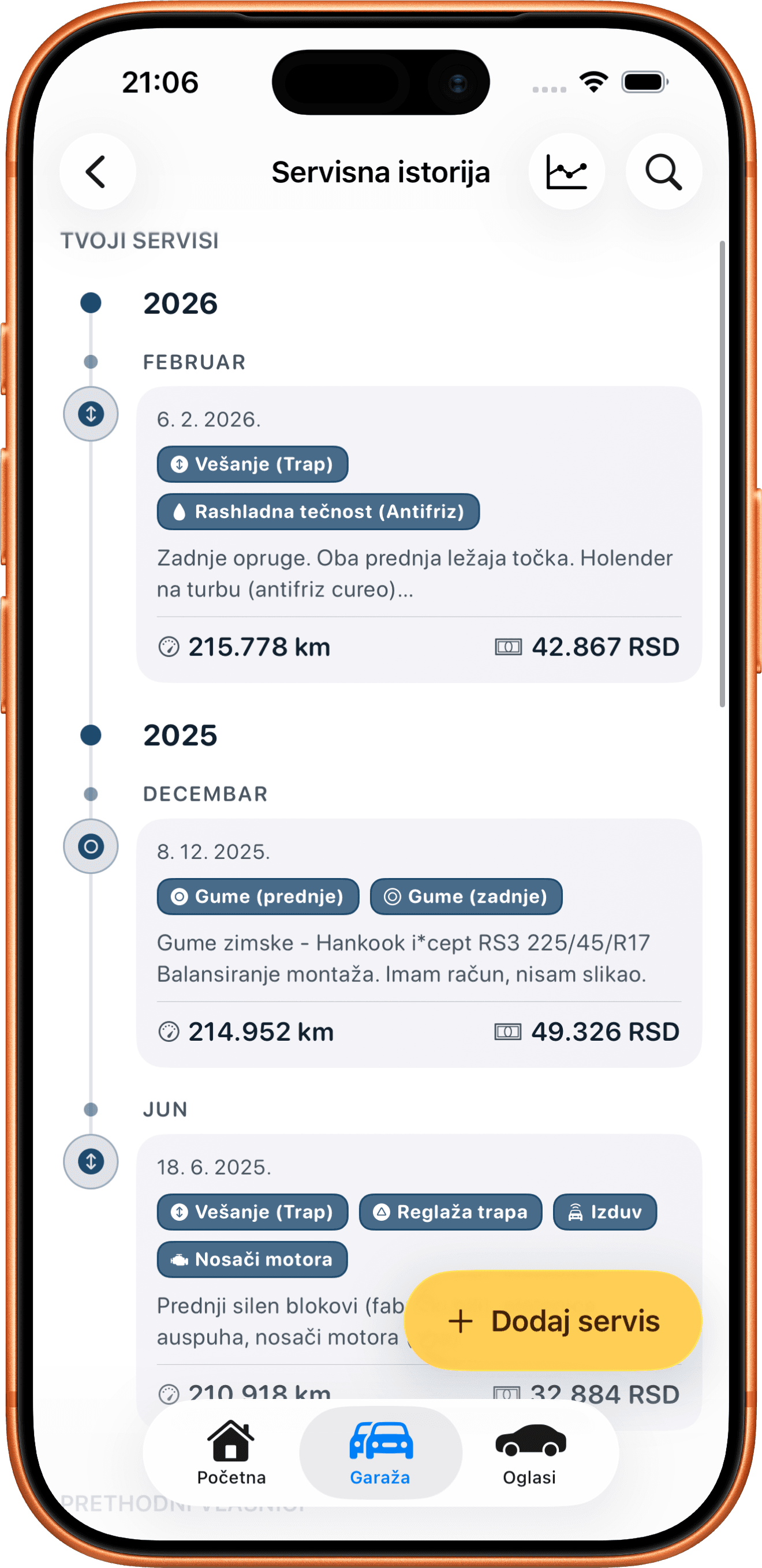 Istorija servisa